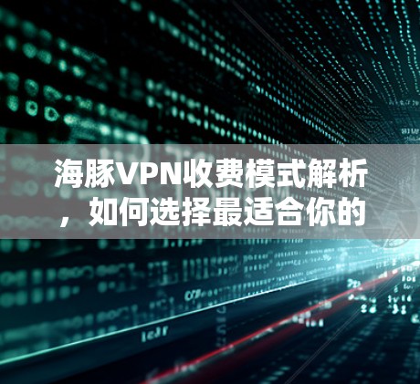 海豚VPN收费模式解析,如何选择最适合你的套餐