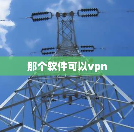 那个软件可以vpn